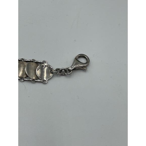 Silpada Retired 925 Sterling Silver Simply Sequin Disc Coin Link Bracelet B2829 - Picture 9 of 12